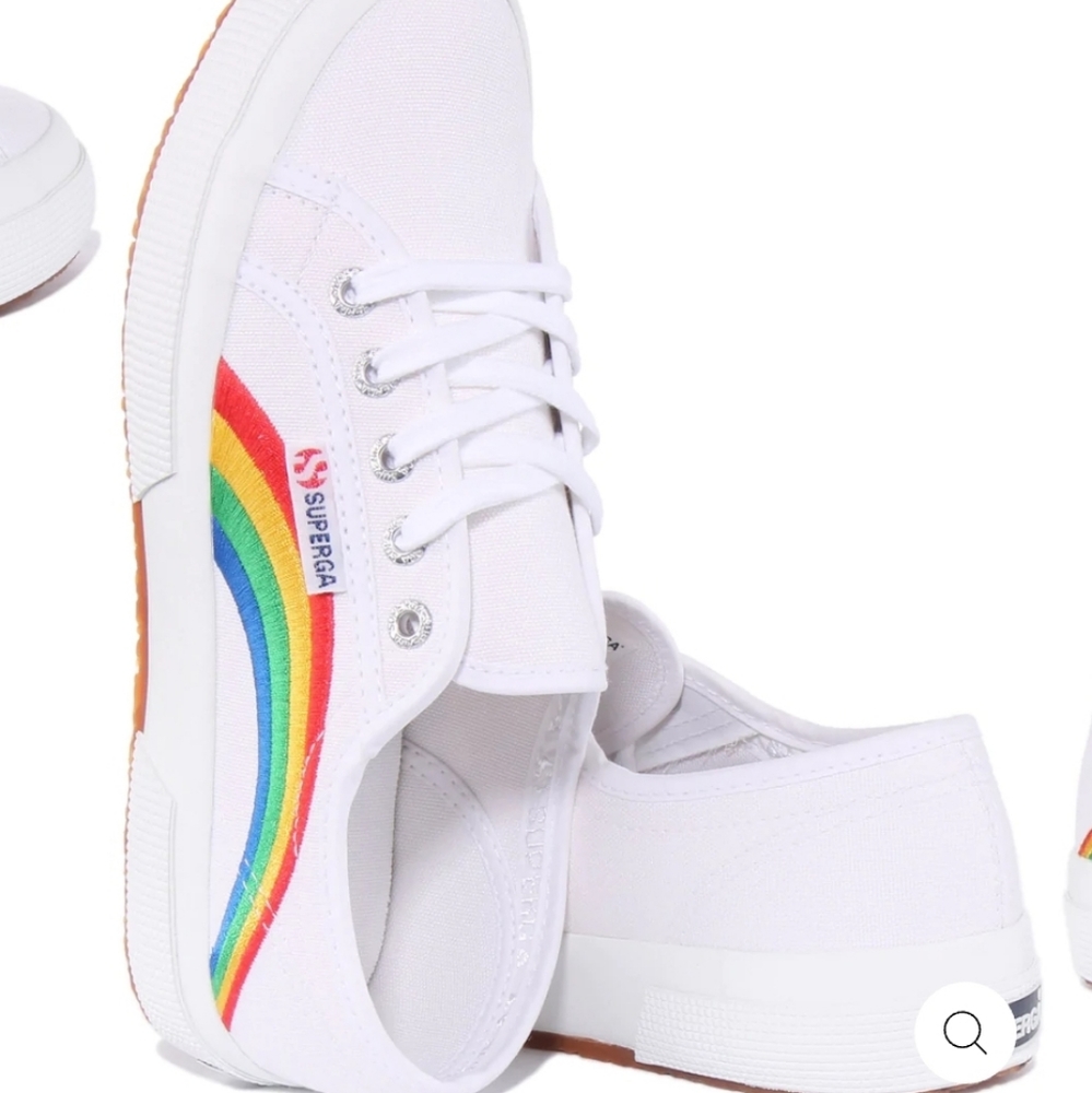 SUPERGA Embroidered Rainbow Sneakers - Picture 4 of 13